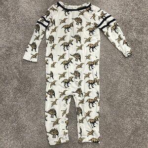 Kate Quinn Varsity Sleeve Dino Romper